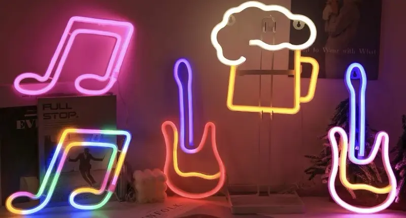 Metal light box showroom sign